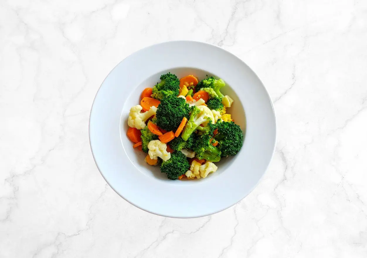 Guarnición de verduras al vapor