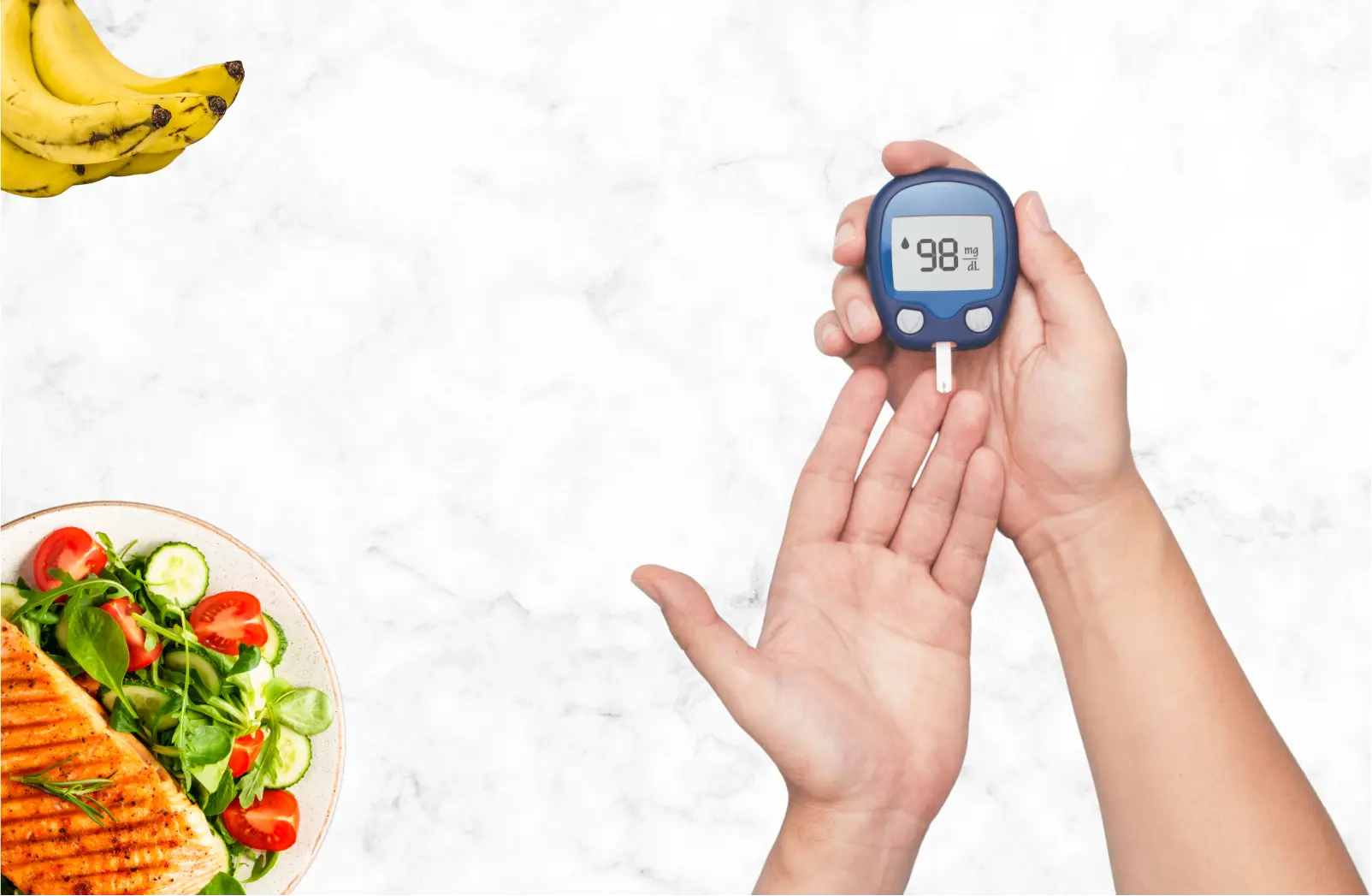 Plan de alimentación para diabetes que controla glucosa y previene complicaciones